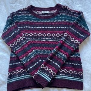 Vintage Style Abercrombie & Fitch Aztec Print Sweater (Medium)
